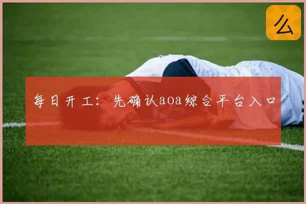 每日开工：先确认aoa综合平台入口